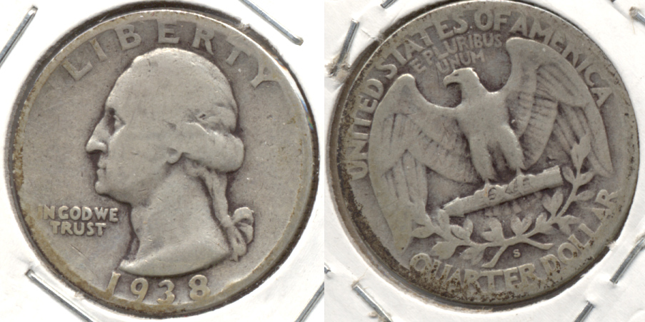 1938-S Washington Quarter Good-4