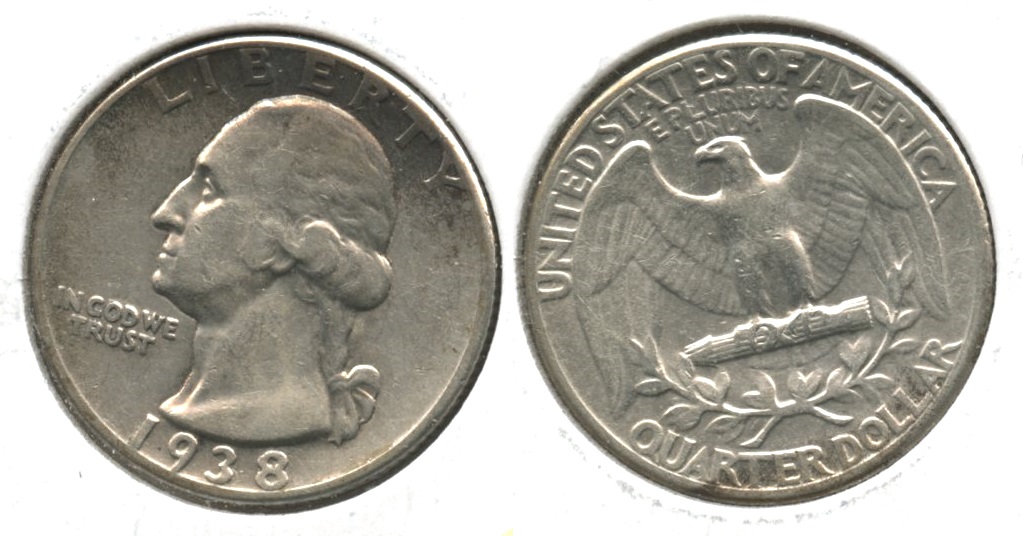 1938 Washington Quarter VF-20 #e