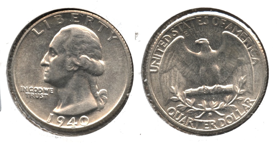 1940-S Washington Quarter AU-50 e