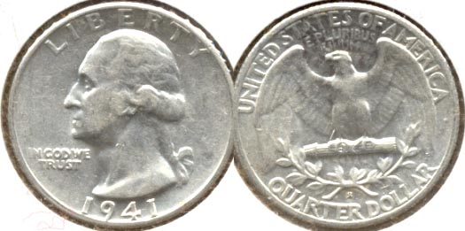 1941-S Washington Quarter AU-50 b