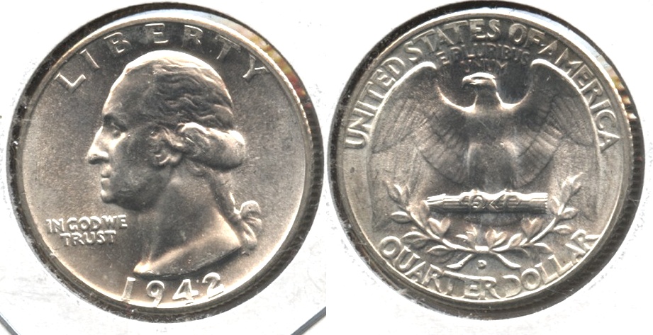 1942-D Washington Quarter MS-64