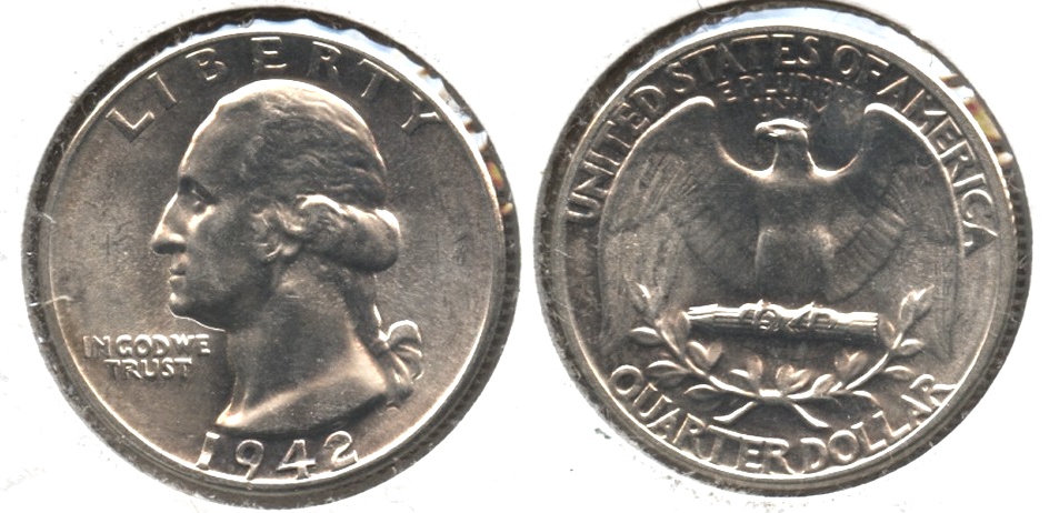 1942 Washington Quarter MS-64