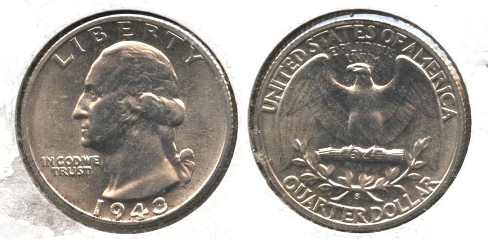 1943-S Washington Quarter MS-65