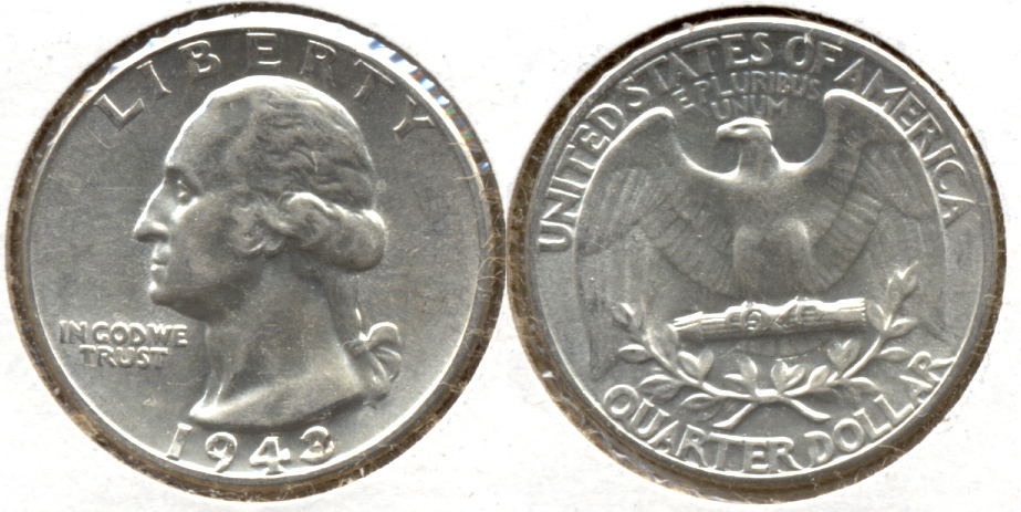 1943 Washington Quarter AU-50 b