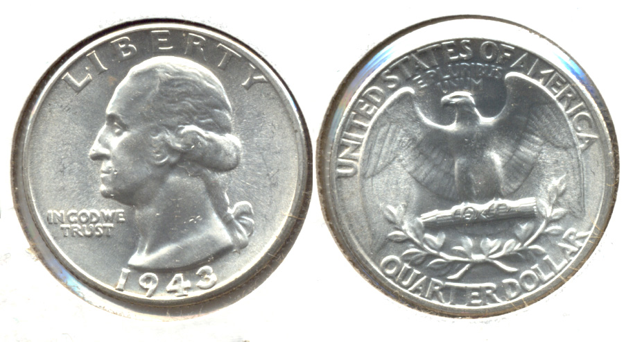 1943 Washington Quarter MS-63 a