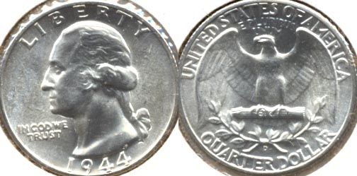 1944-D Washington Quarter MS-63 f