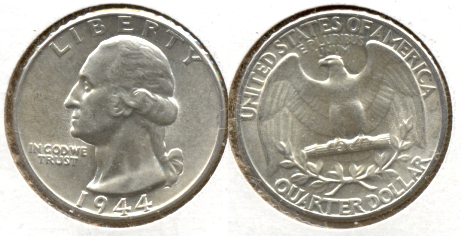 1944 Washington Quarter AU-50 p
