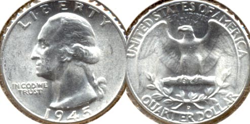 1945-D Washington Quarter MS-60 d