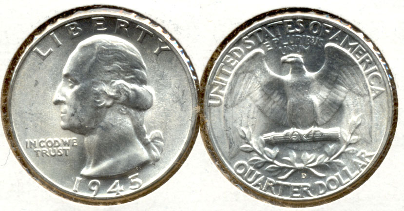 1945-D Washington Quarter MS-63 g