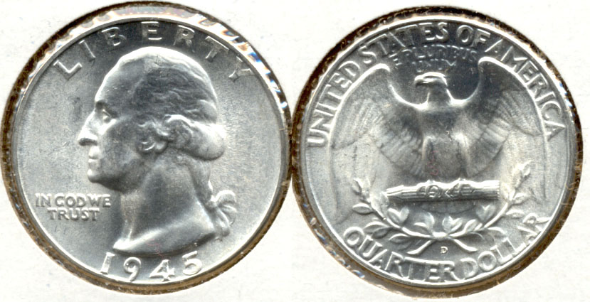 1945-D Washington Quarter MS-63 h