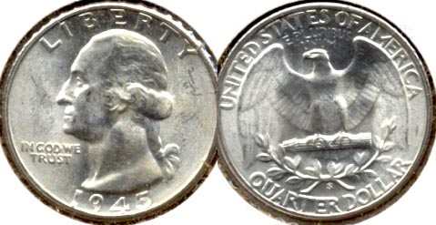 1945-S Washington Quarter MS-60