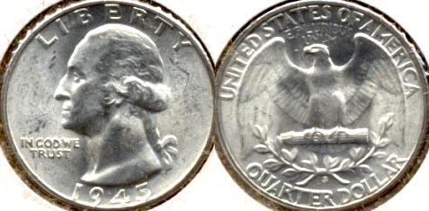 1945-S Washington Quarter MS-60 b