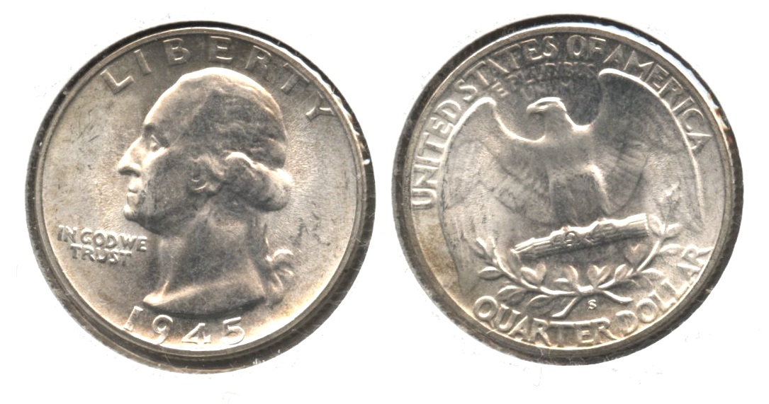 1945-S Washington Quarter MS-63 #ad
