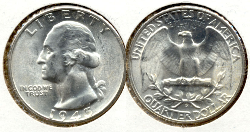1945-S Washington Quarter MS-63 c