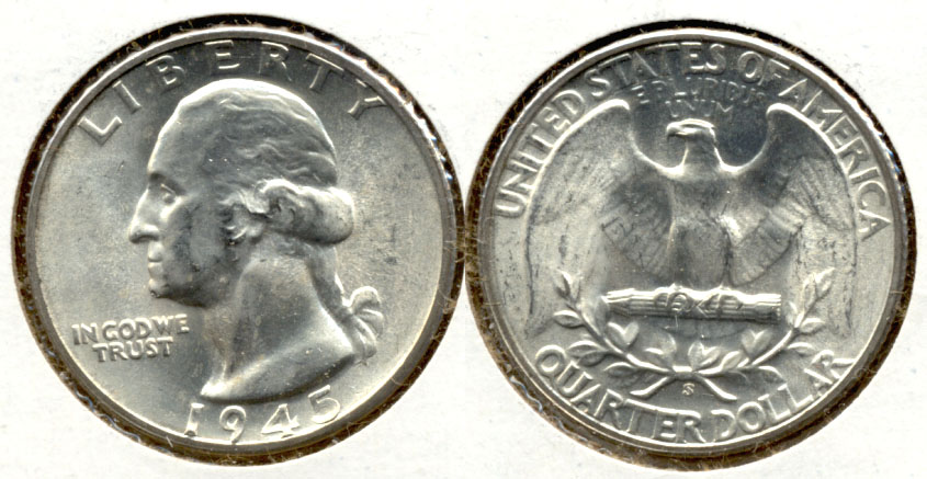 1945-S Washington Quarter MS-63 d