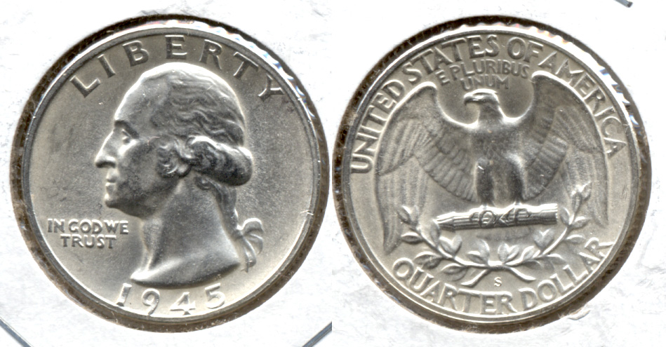 1945-S Washington Quarter MS-63 p