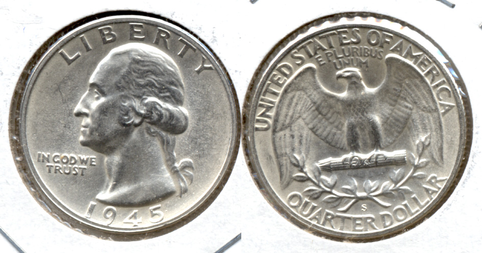 1945-S Washington Quarter MS-63 u