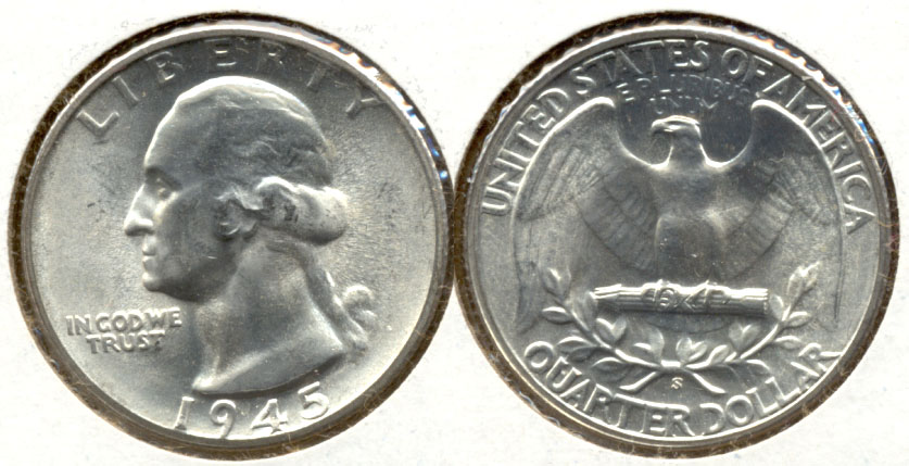 1945-S Washington Quarter MS-64 c