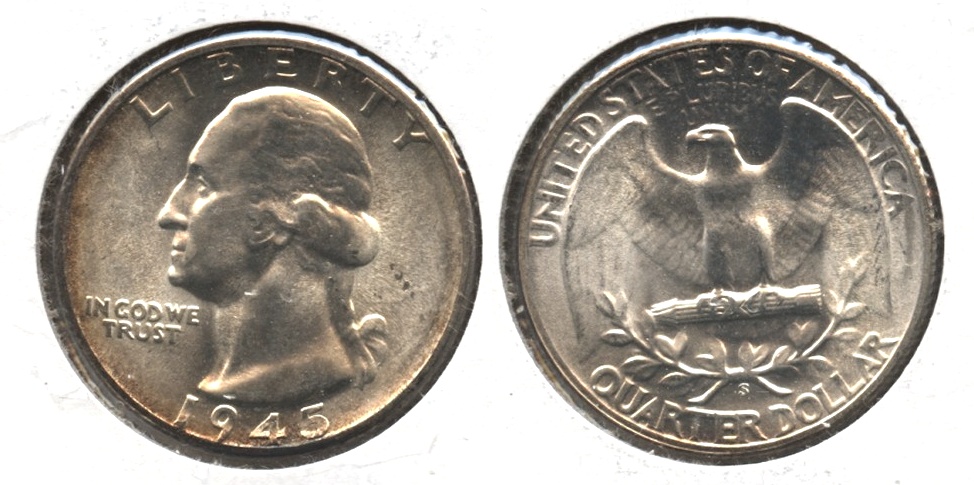 1945-S Washington Quarter MS-64 #f
