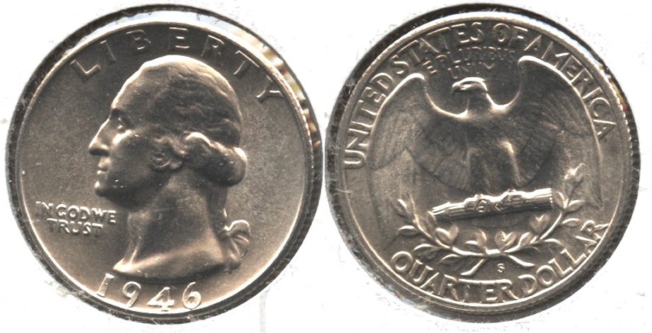 1946-S Washington Quarter MS-64 #b