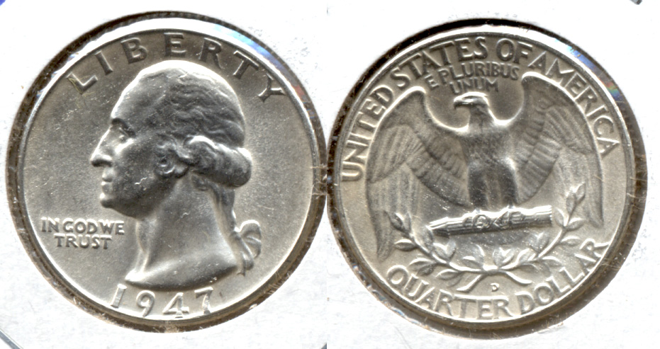 1947-D Washington Quarter MS-63 c