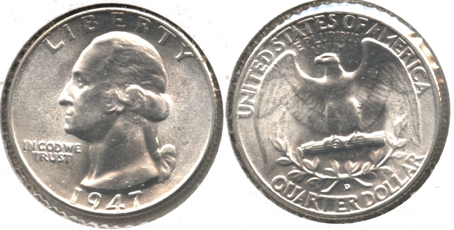 1947-D Washington Quarter MS-63 #j