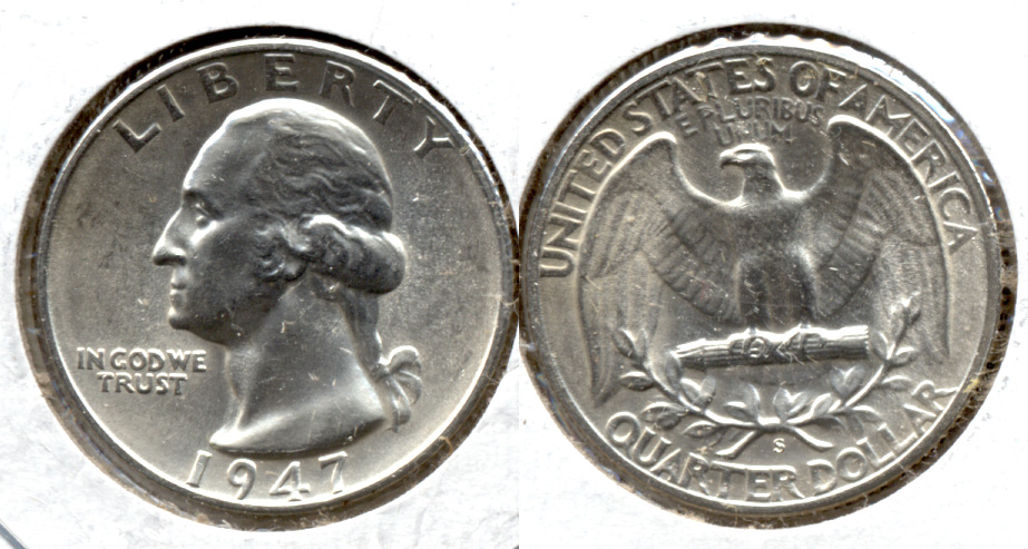 1947-S Washington Quarter MS-63 p