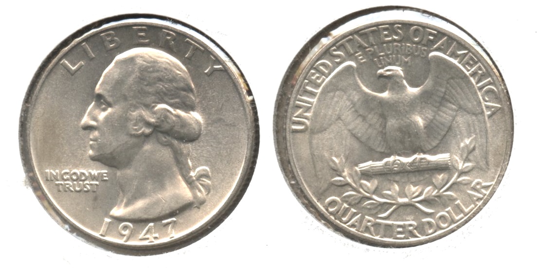 1947 Washington Quarter AU-50 #l