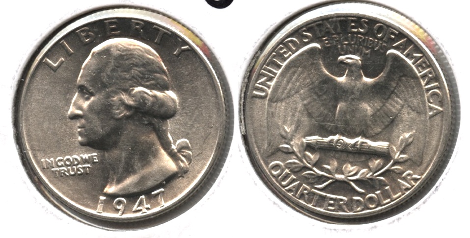 1947 Washington Quarter AU-55 d