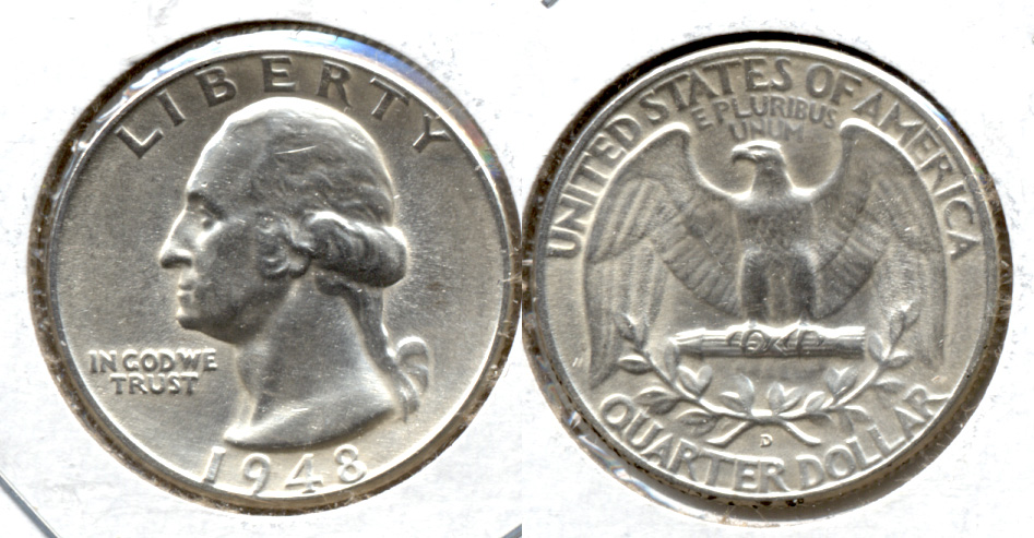 1948-D Washington Quarter MS-60