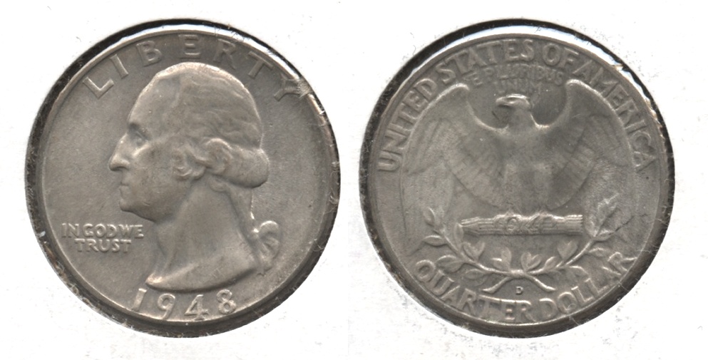 1948-D Washington Quarter MS-64 #a