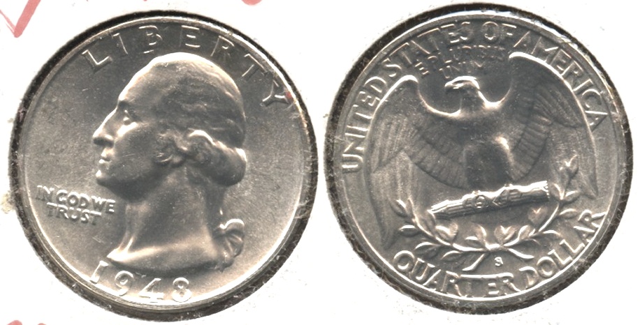 1948-S Washington Quarter MS-64 #a