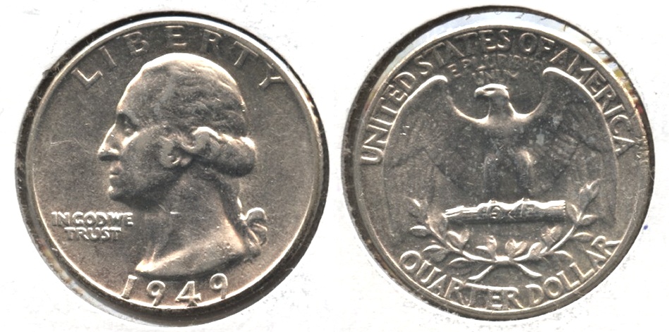 1949 Washington Quarter AU-50 #b