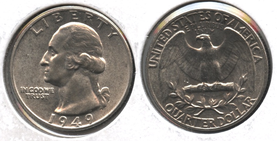 1949 Washington Quarter MS-60 #a