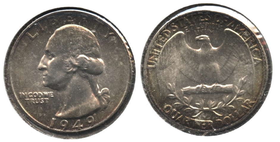 1949 Washington Quarter MS-64 #c