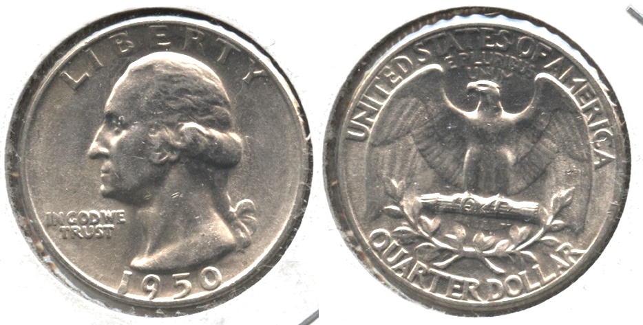 1950 Washington Quarter AU-50