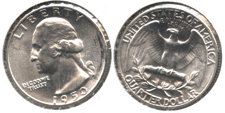 1950 Washington Quarter MS-60