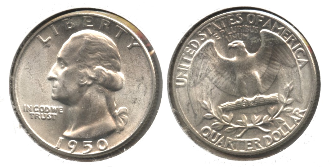 1950 Washington Quarter MS-60 #c