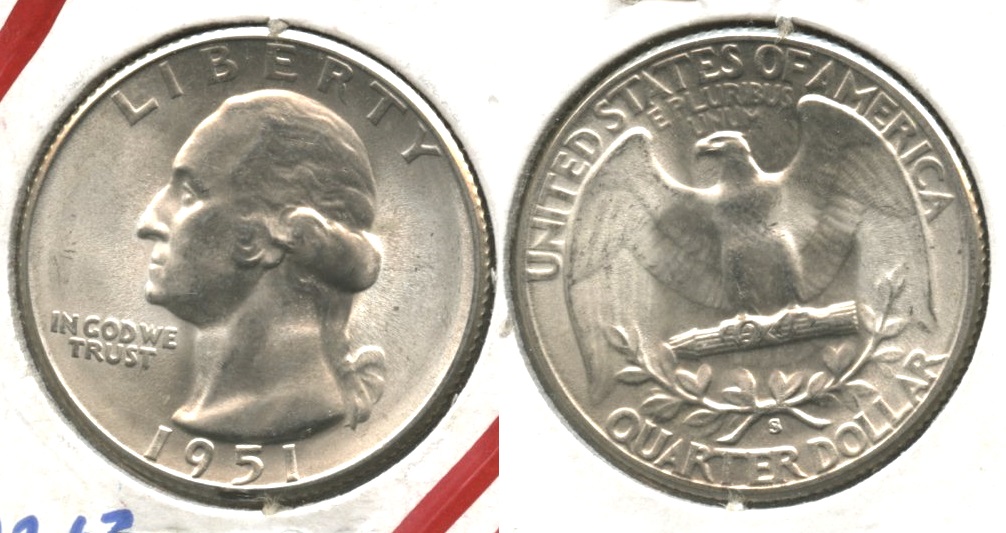 1951-S Washington Quarter MS-64 #d