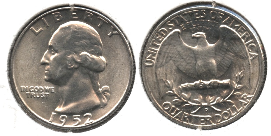 1952-D Washington Quarter MS-63 #e