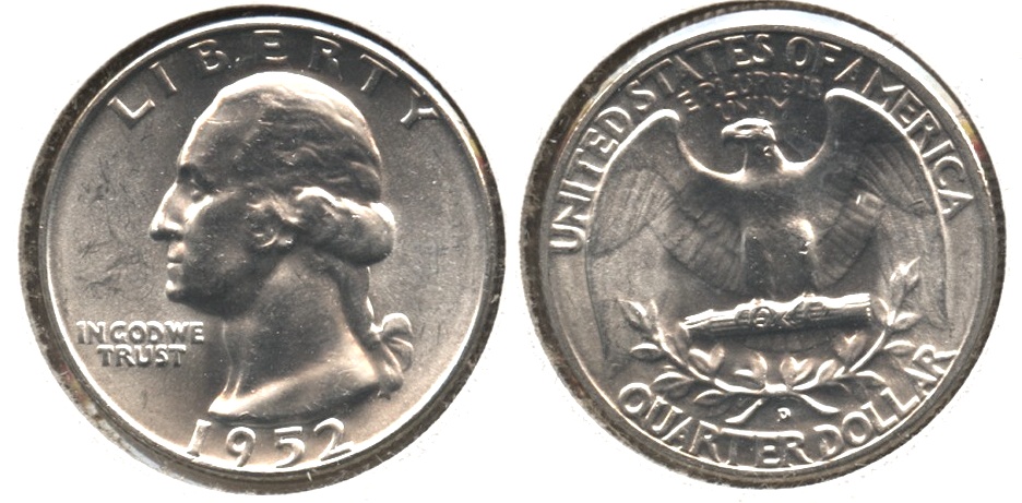 1952-D Washington Quarter MS-63 #i