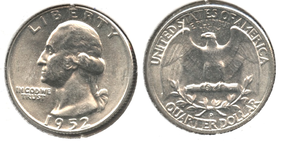 1952-D Washington Quarter MS-63 #j