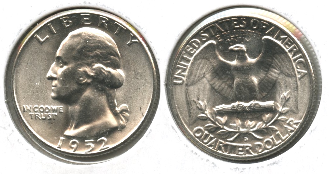 1952-D Washington Quarter MS-63 #q