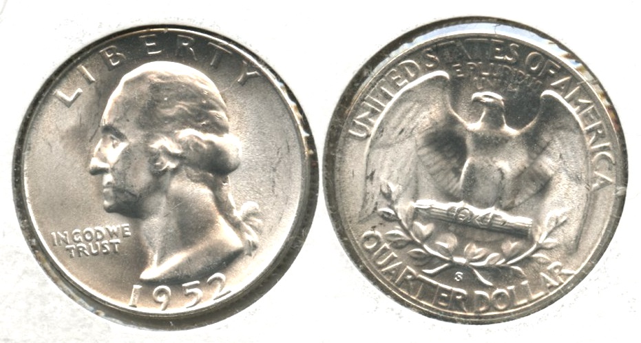 1952-S Washington Quarter MS-60 #c