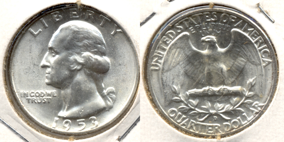 1953-D Washington Quarter MS-60