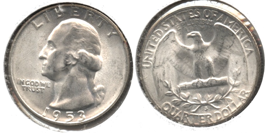 1953-S Washington Quarter MS-64