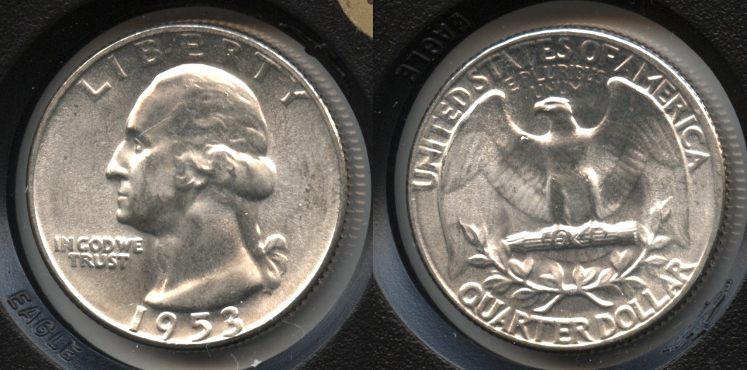 1953 Washington Quarter MS-60 #e