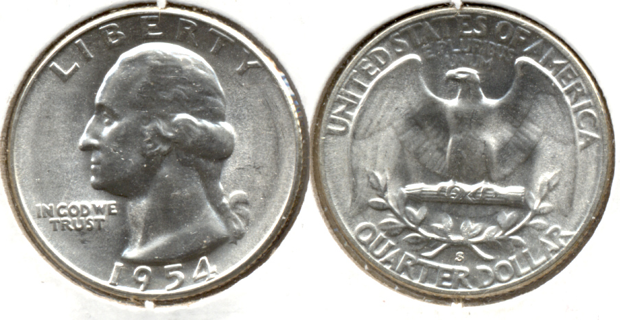 1954-S Washington Quarter MS-60 n