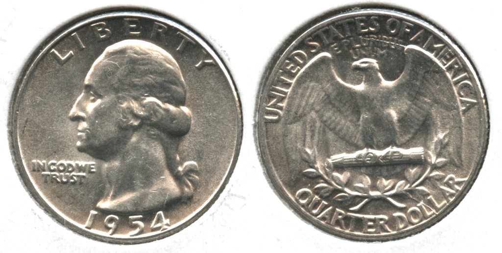 1954 Washington Quarter MS-64 #a