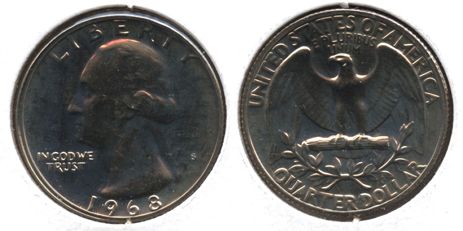 1968-S Washington Quarter Proof